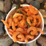 Home prepared Garlic/Chilli Prawns